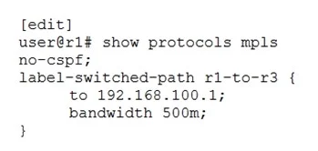 JN0-362 question #5 exhibit