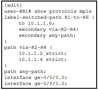 JN0-363 question #104 exhibit