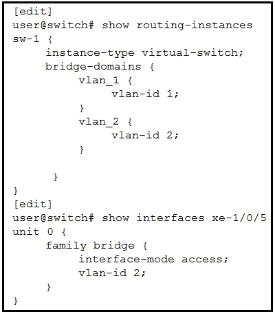 JN0-363 question #8 exhibit