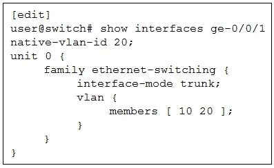 JN0-363 question #33 exhibit