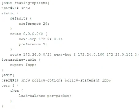 JN0-363 question #29 exhibit