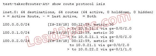 JN0-370 question #100 exhibit