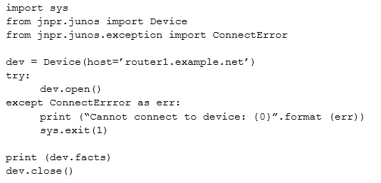 JN0-420 question #53 exhibit