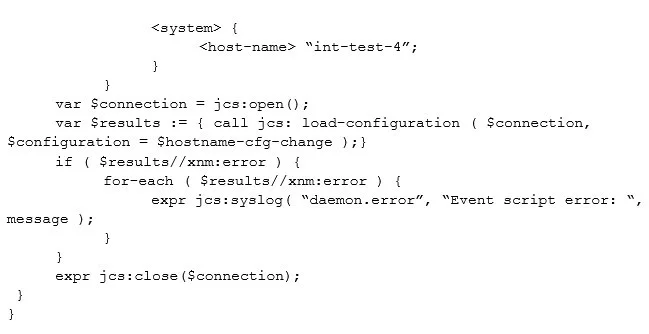 JN0-422 question #54 exhibit 3