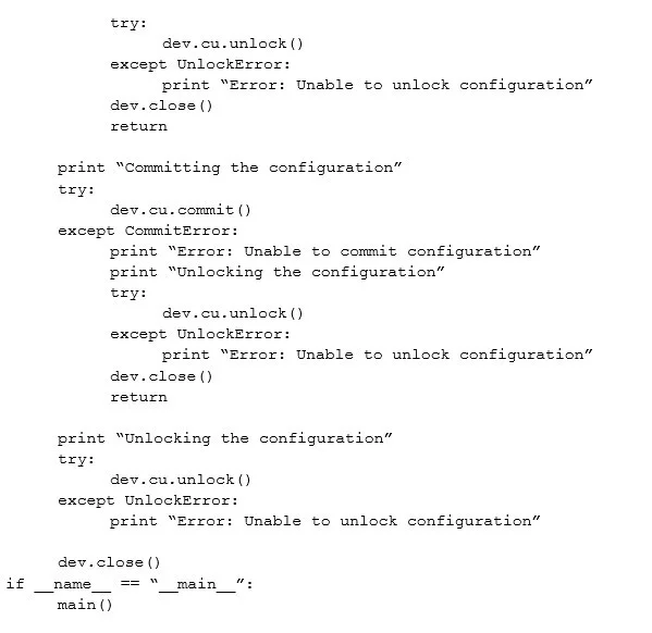 JN0-422 question #49 exhibit