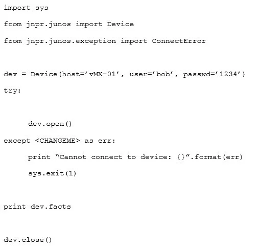 JN0-422 question #63 exhibit