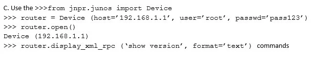 JN0-422 question #28 exhibit 2