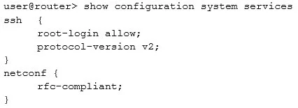 JN0-422 question #37 exhibit