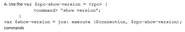 JN0-422 question #28 exhibit 1
