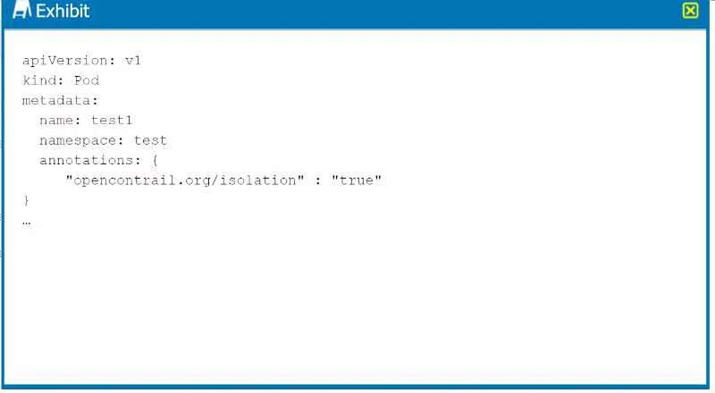 JN0-610 question #2 exhibit