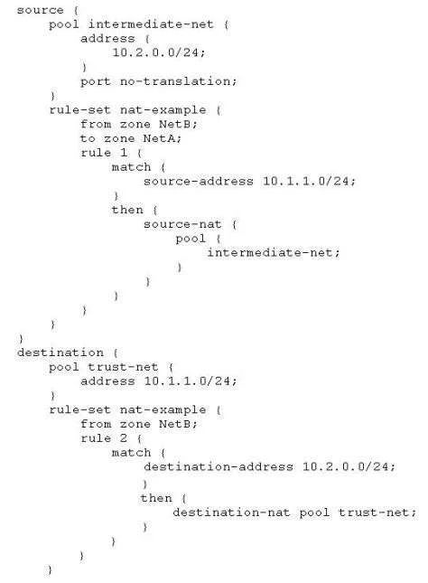 JN0-632 question #77 exhibit