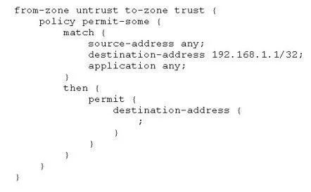 JN0-633 question #131 exhibit