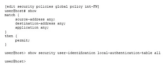 JN0-634 question #20 exhibit
