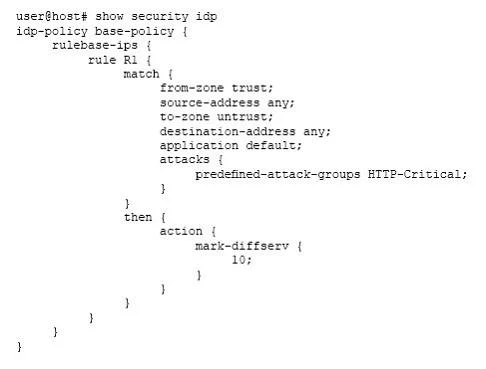 JN0-634 question #2 exhibit