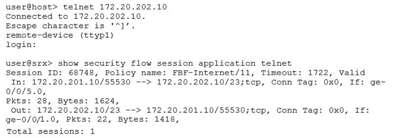 JN0-635 question #100 exhibit