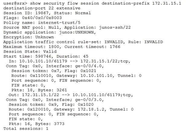 JN0-635 question #129 exhibit
