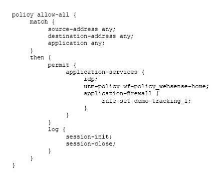 JN0-635 question #18 exhibit