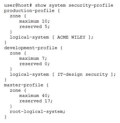 JN0-635 question #122 exhibit