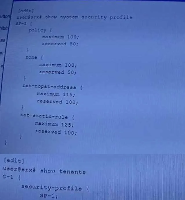 JN0-635 question #171 exhibit