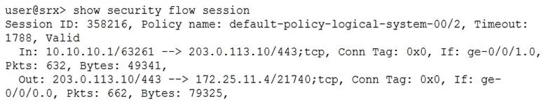 JN0-635 question #118 exhibit
