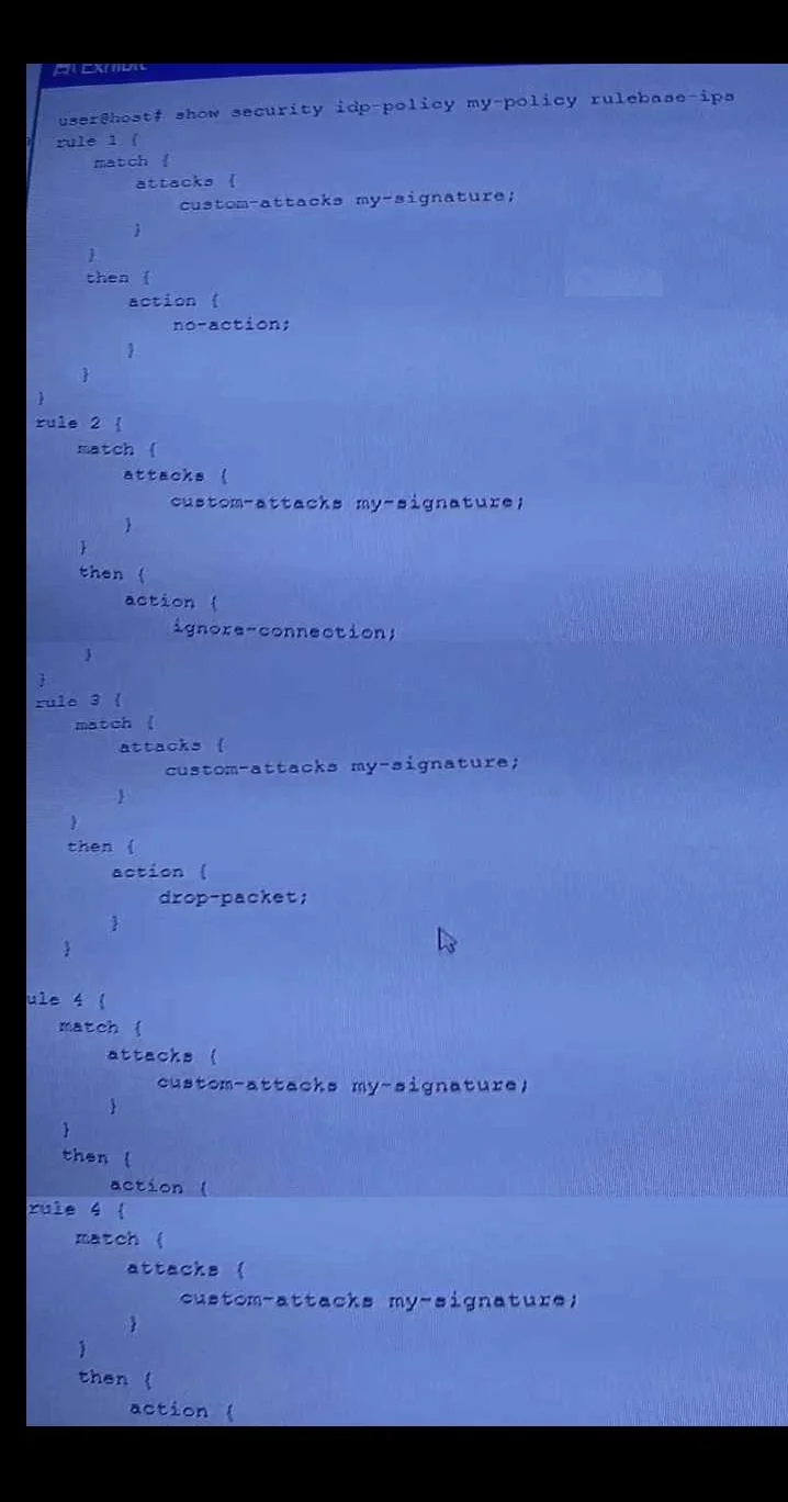 JN0-635 question #155 exhibit