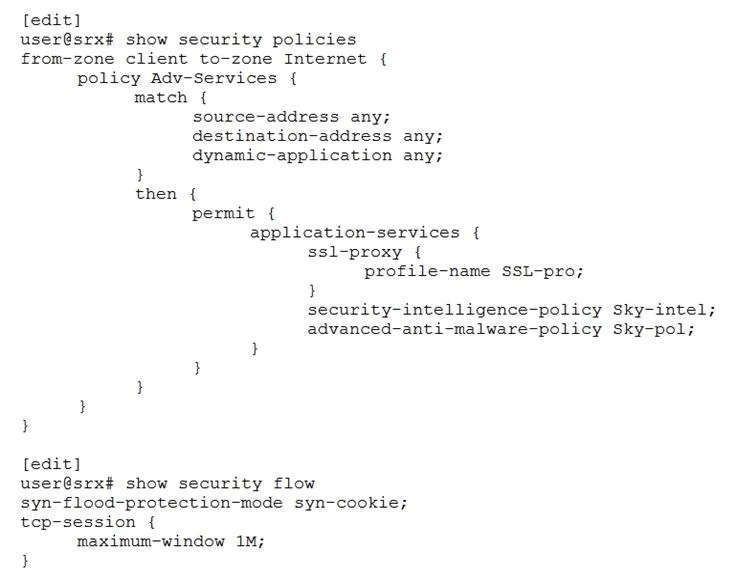 JN0-635 question #116 exhibit