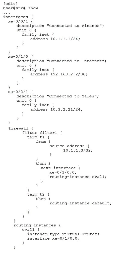 JN0-635 question #112 exhibit
