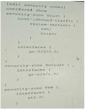 JN0-637 question #59 exhibit