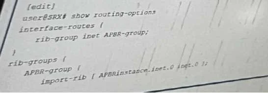 JN0-637 question #73 exhibit 2