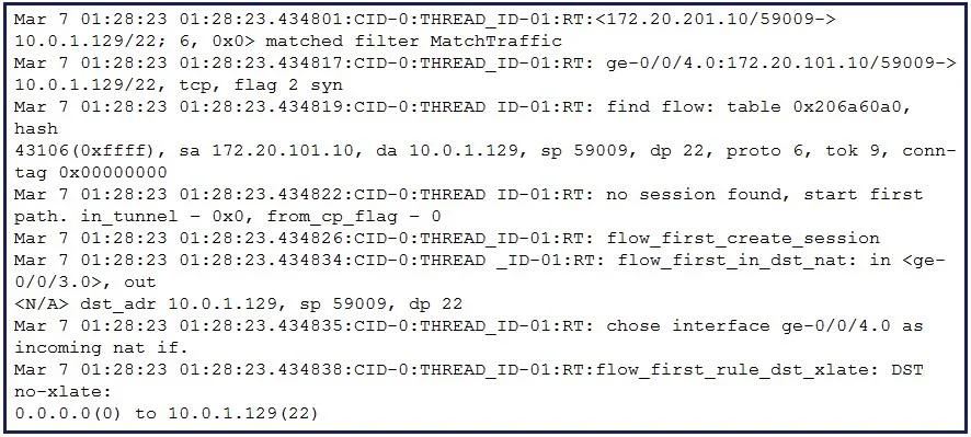 JN0-637 question #12 exhibit