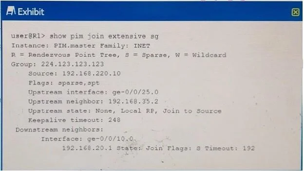 JN0-643 question #241 exhibit