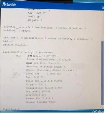 JN0-643 question #273 exhibit 2