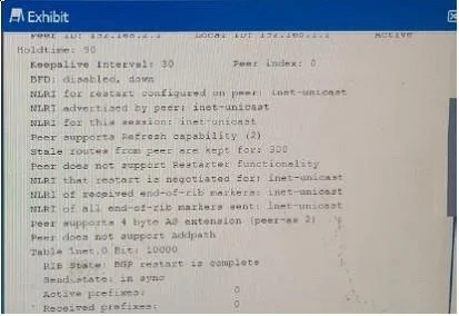 JN0-643 question #253 exhibit 2