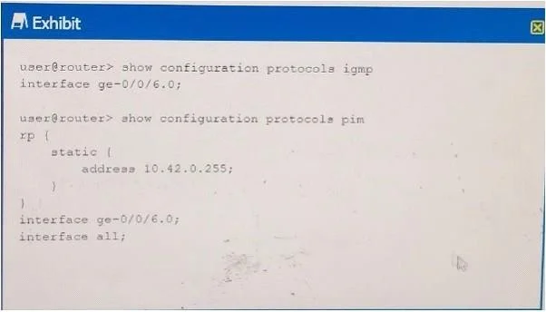 JN0-643 question #247 exhibit
