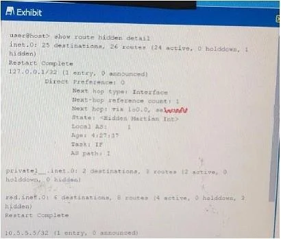 JN0-643 question #273 exhibit 1