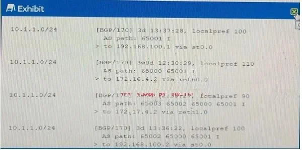 JN0-643 question #256 exhibit