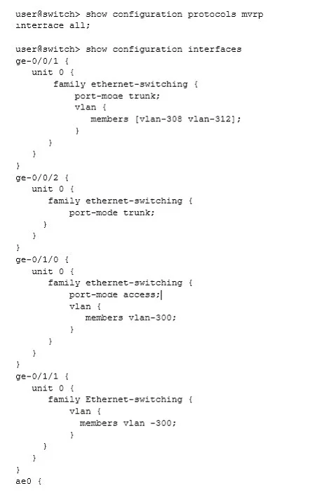 JN0-647 question #49 exhibit 1