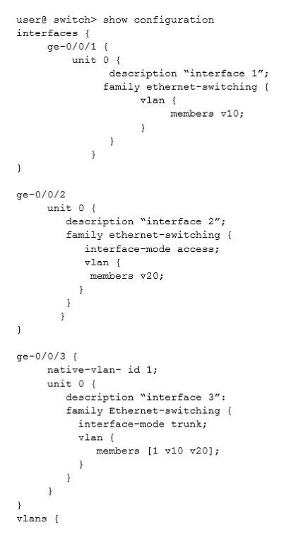 JN0-647 question #59 exhibit 1