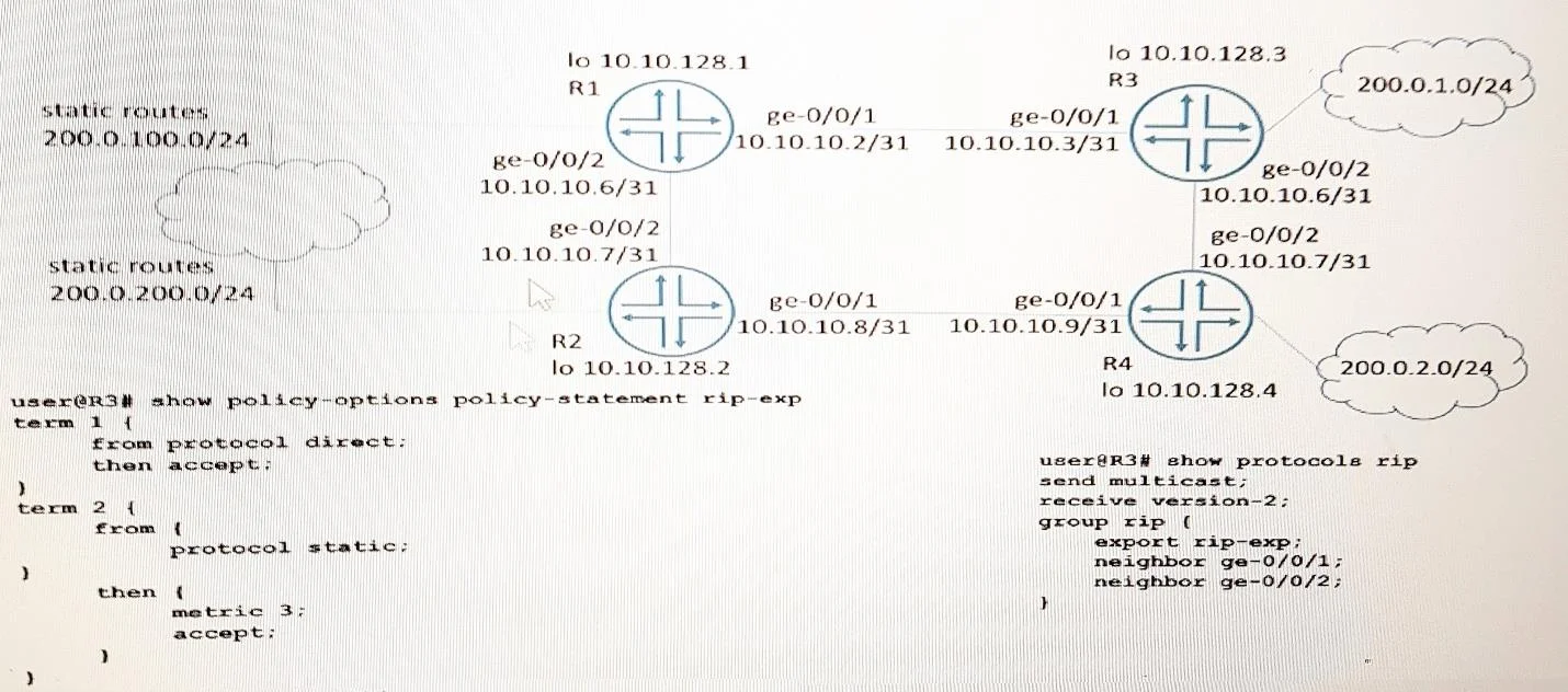 JN0-647 question #29 exhibit 1