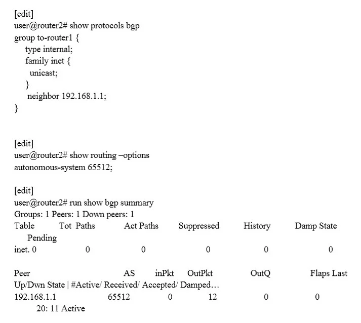 JN0-647 question #50 exhibit 4