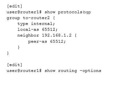 JN0-647 question #50 exhibit 1