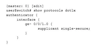JN0-647 question #15 exhibit 2