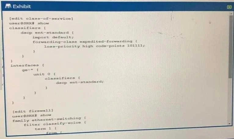 JN0-648 question #46 exhibit 1