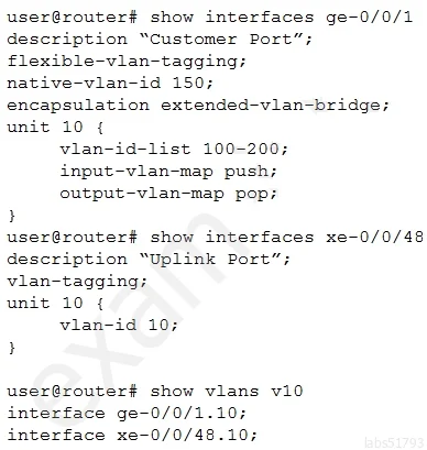 JN0-648 question #9 exhibit
