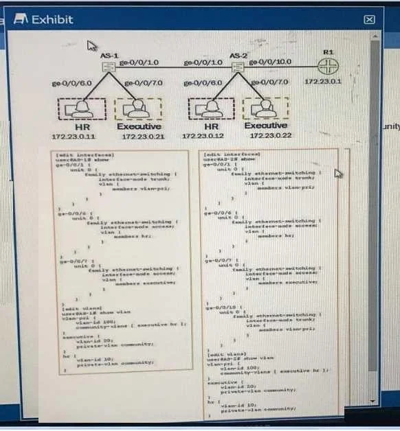 JN0-649 question #57 exhibit