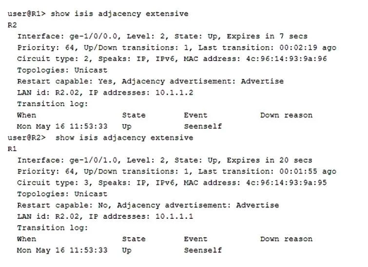 JN0-649 question #155 exhibit