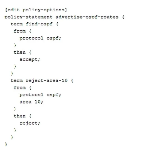 JN0-649 question #167 exhibit