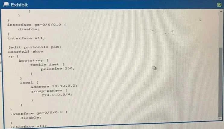 JN0-649 question #65 exhibit 2