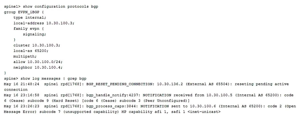 JN0-649 question #172 exhibit