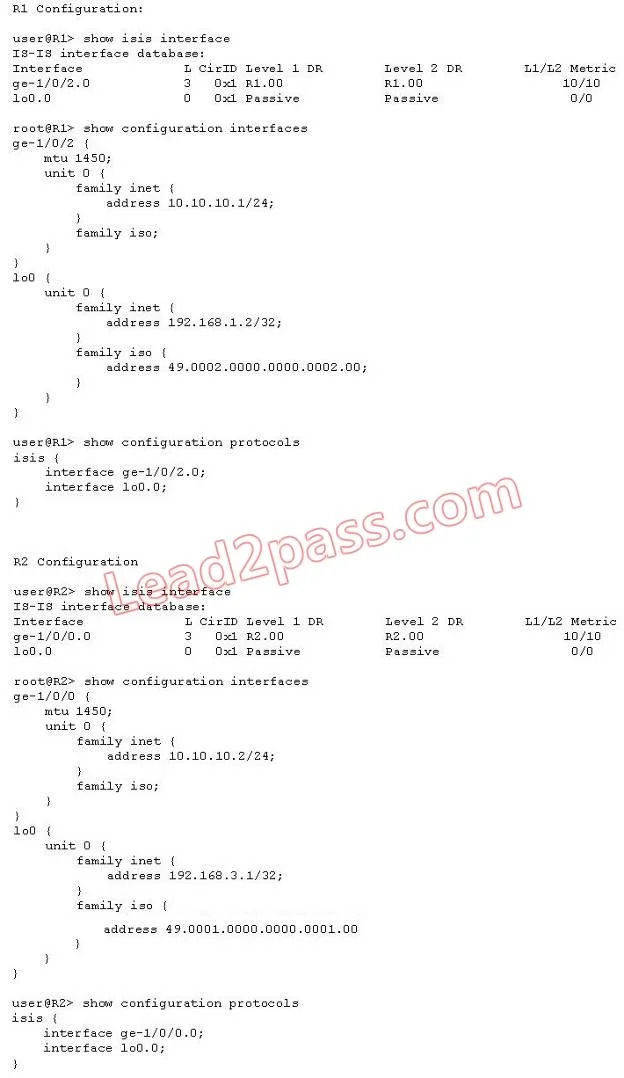 JN0-660 question #129 exhibit